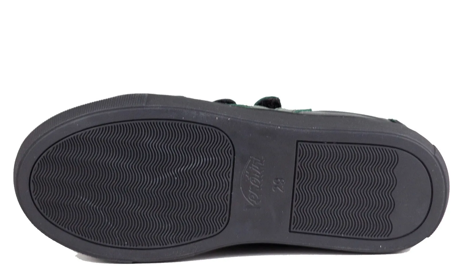 Venenttini Dillon 4 Boy's Black/Green Leather Casual Shoes