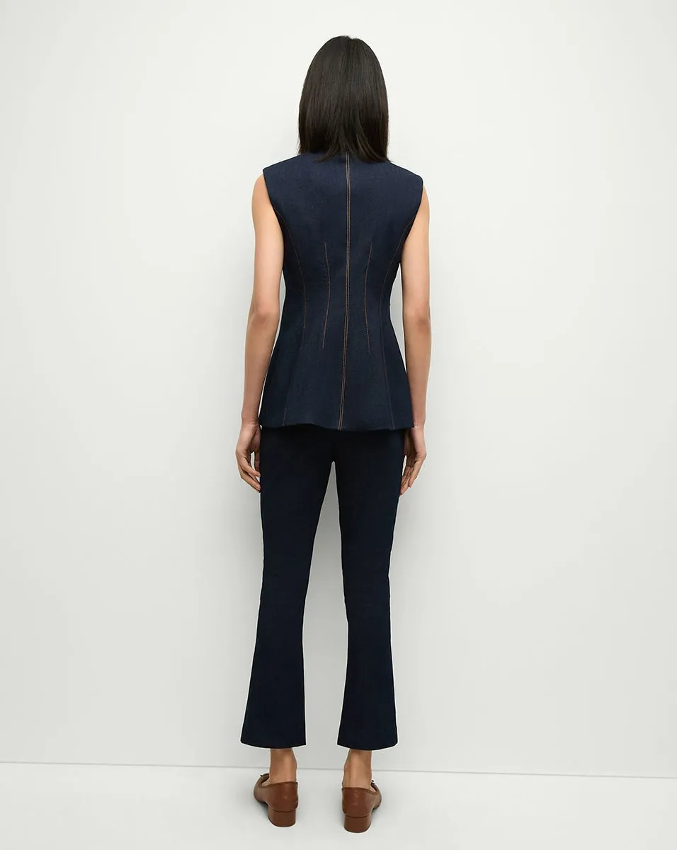 Veronica Beard in Jessup Vest in Dark Oxford