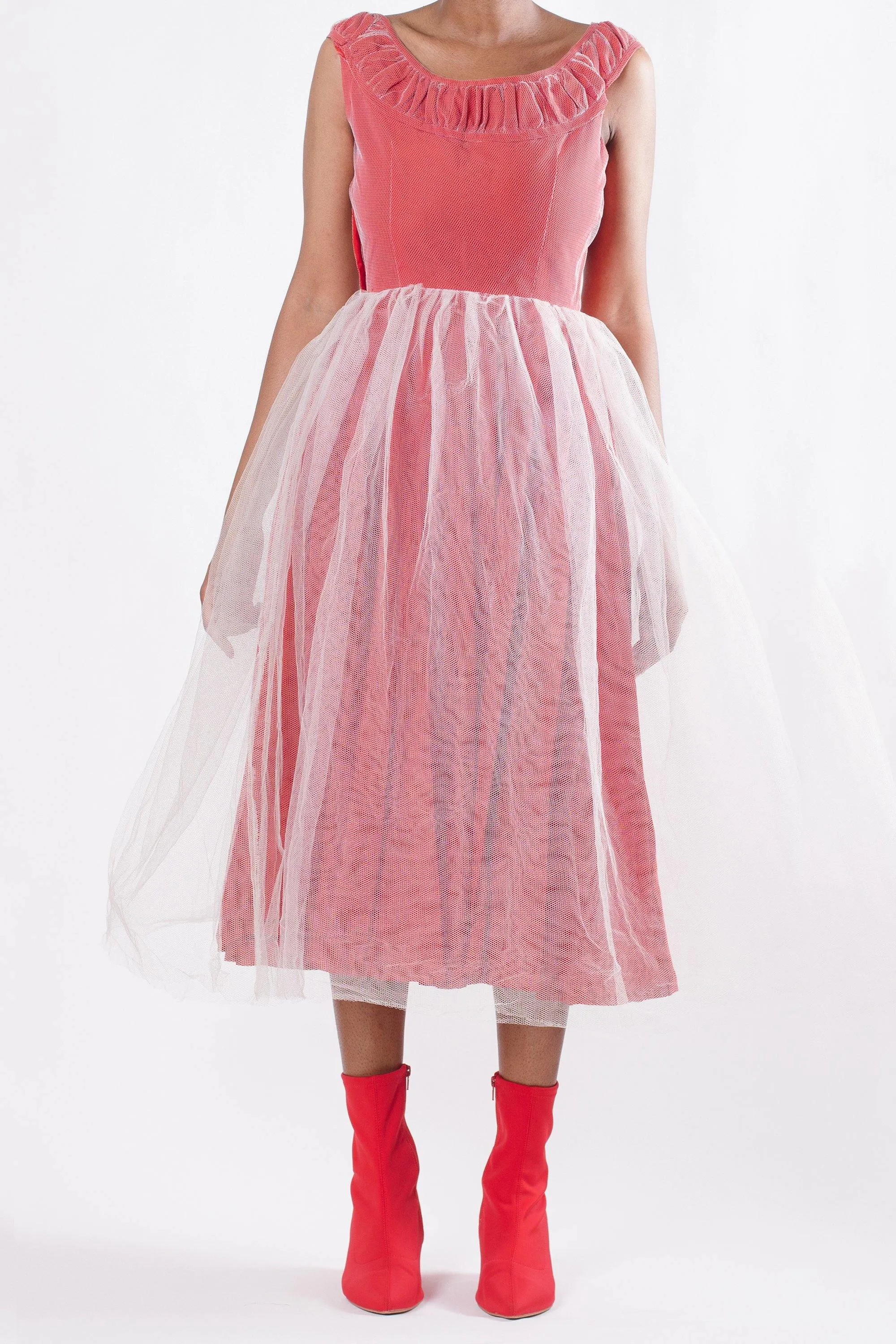 Vintage Handmade Pink Tulle Dress