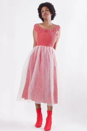 Vintage Handmade Pink Tulle Dress