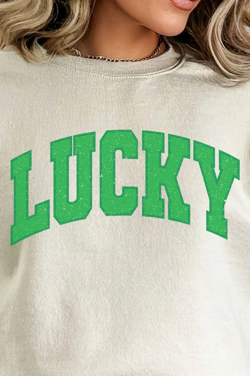 Vintage Varsity Lucky Heavy-weight Crew Sweatshirt