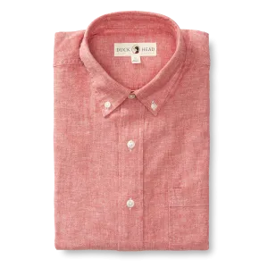 Wallace Solid Linen Cotton Oxford Sport Shirt