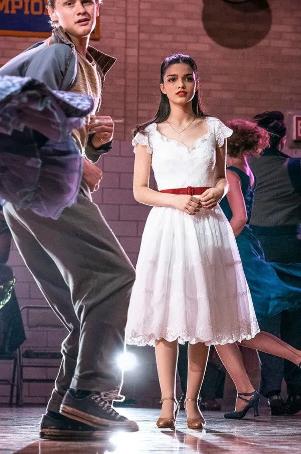 West Side Story Rachel Zegler Dress Maria White Lace Dress Formal Prom Dress