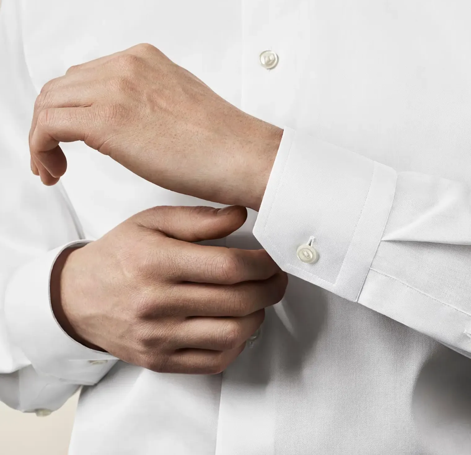White Signature Twill Shirt