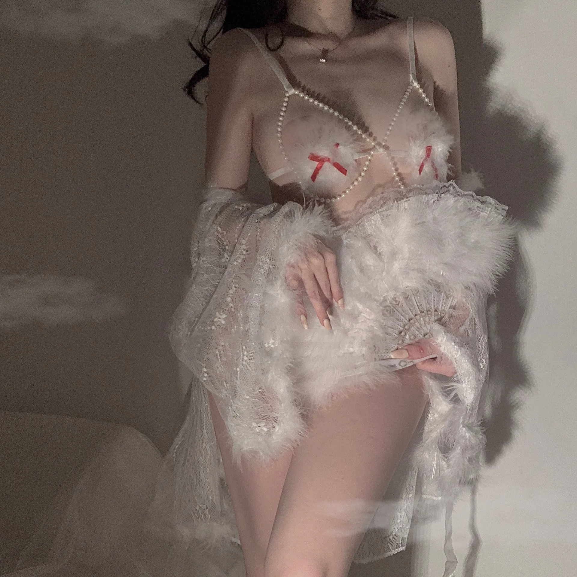 White underwear set  KF83424