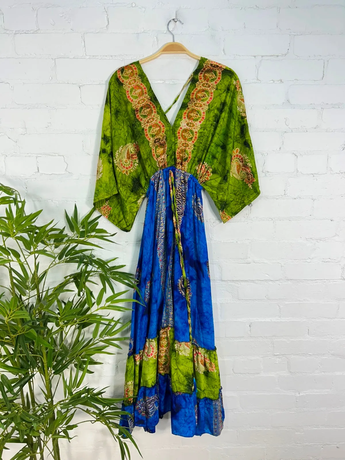 Wide Sleeve Maxi Dress
