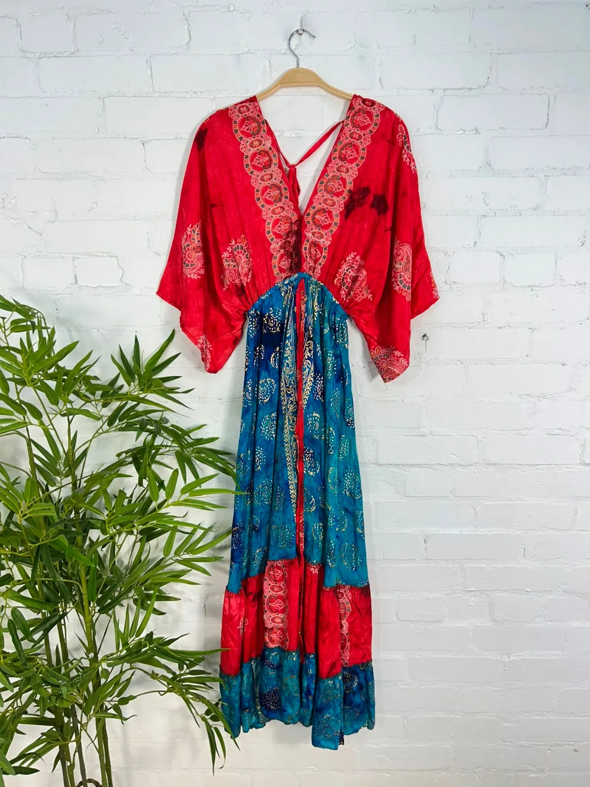 Wide Sleeve Maxi Dress