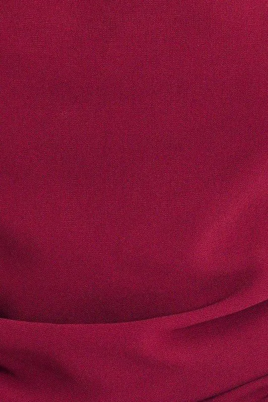 Wine Cowl Neck Top