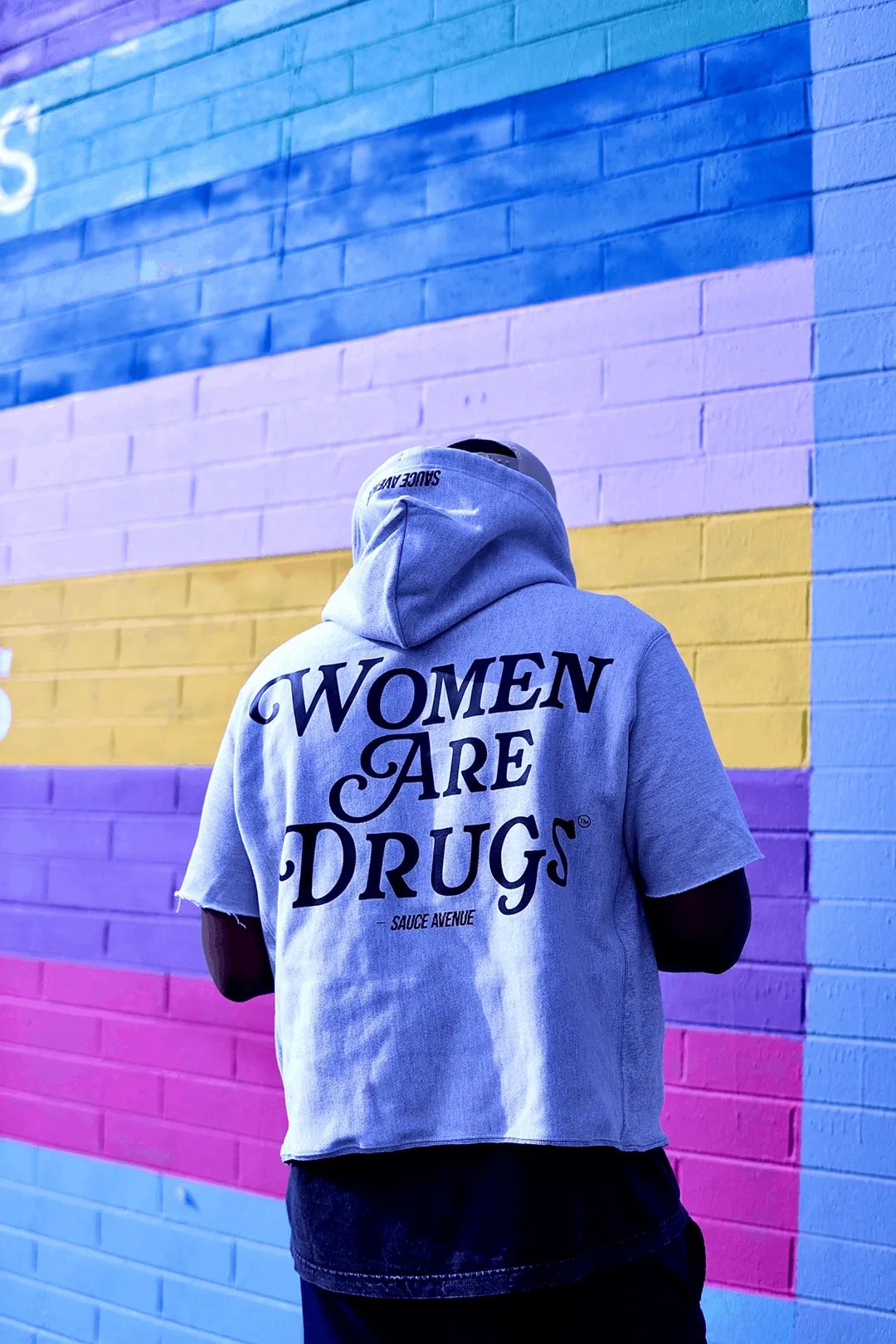Women Are Drugs (BK) | Grey Champion® Reverse Weave® Short Sleeve Hoodie