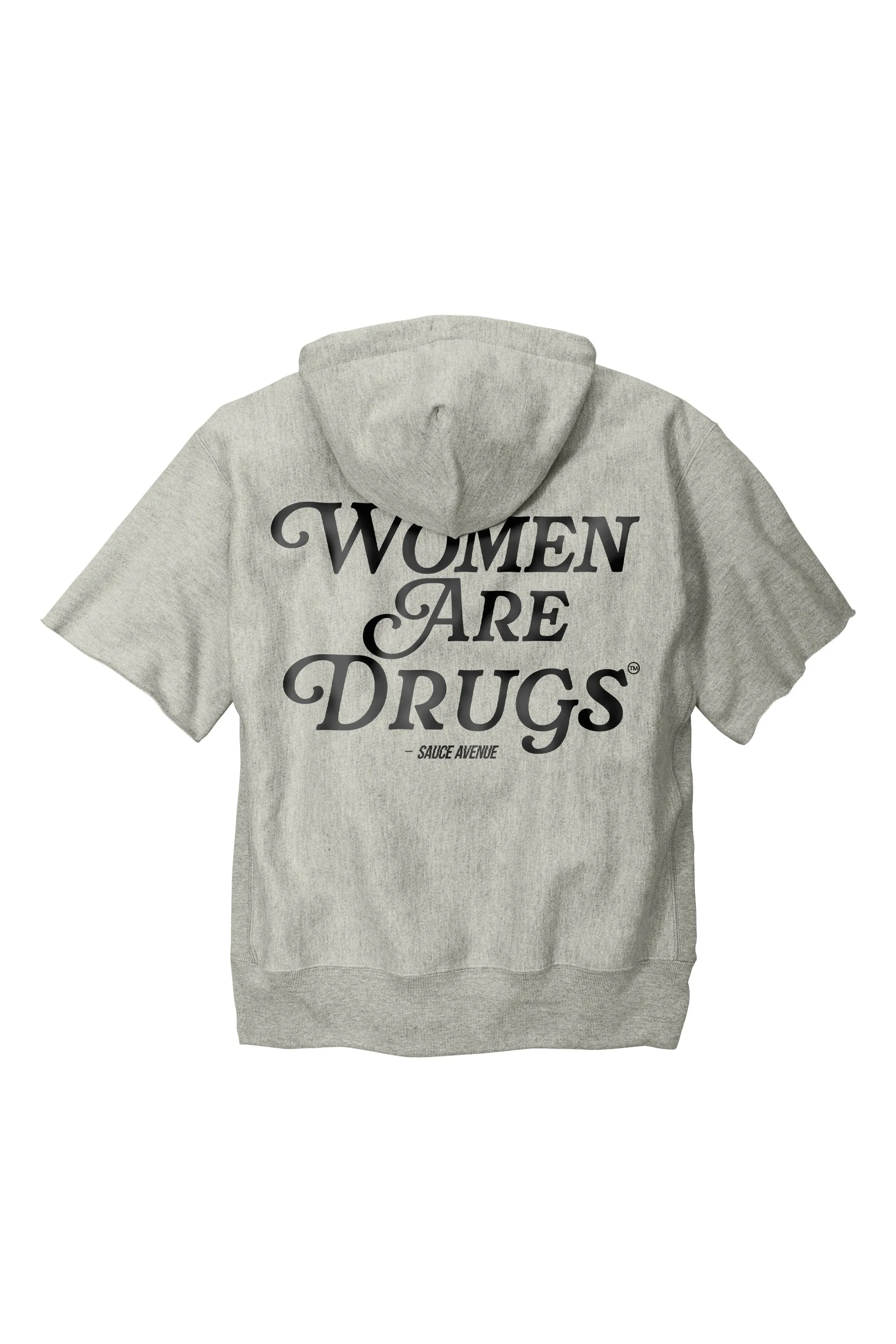 Women Are Drugs (BK) | Grey Champion® Reverse Weave® Short Sleeve Hoodie