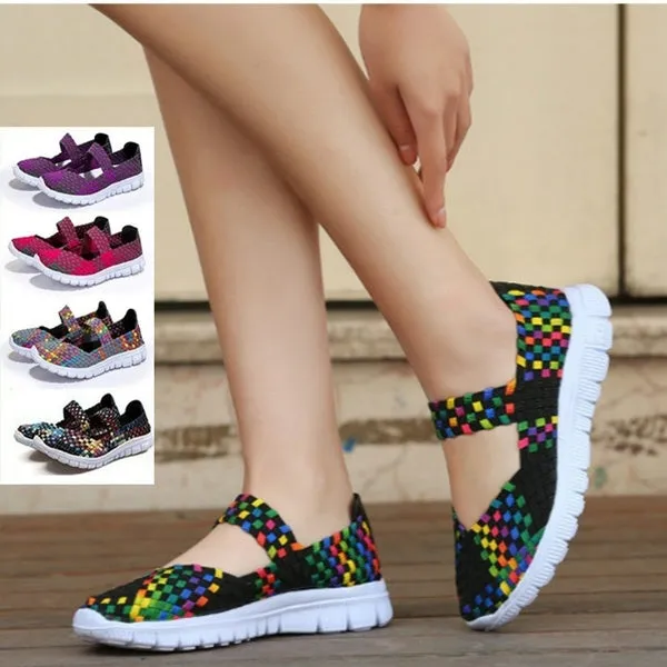Women's Breathable Mesh Fabric Soft Sneaker