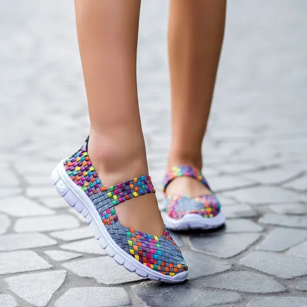 Women's Breathable Mesh Fabric Soft Sneaker