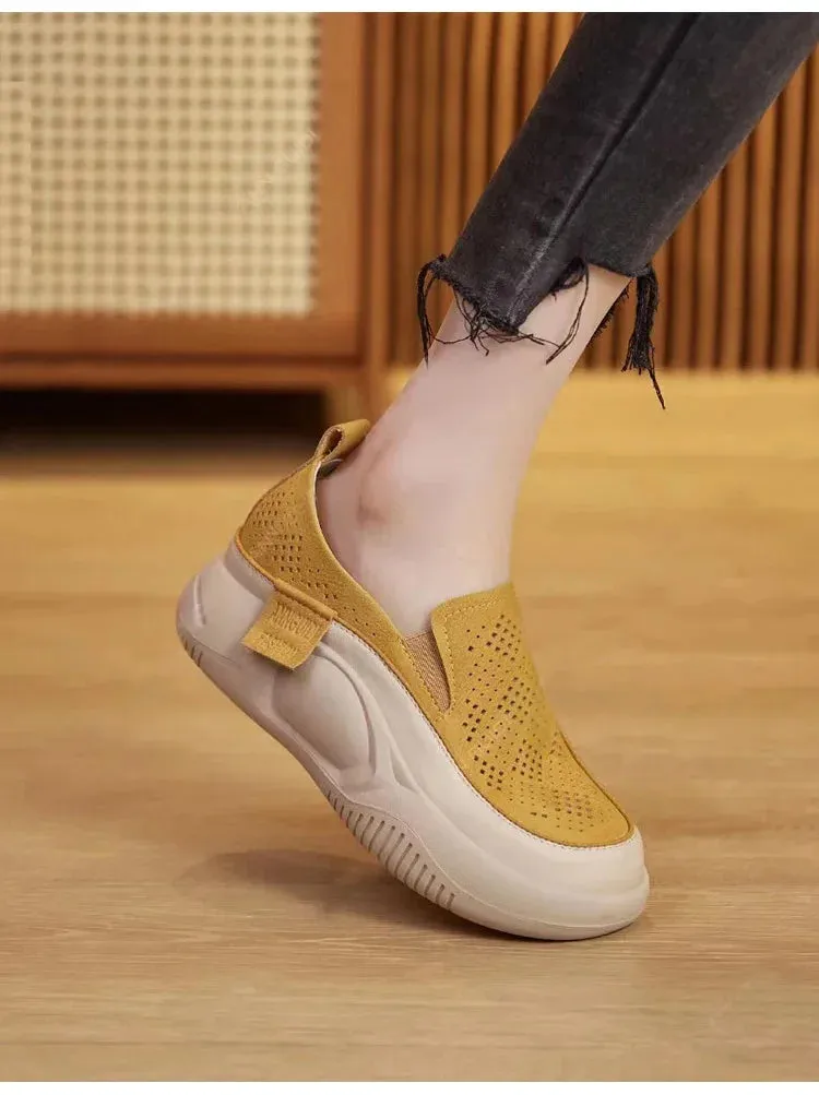 Women's Casual Thick Sole Retro Shoes