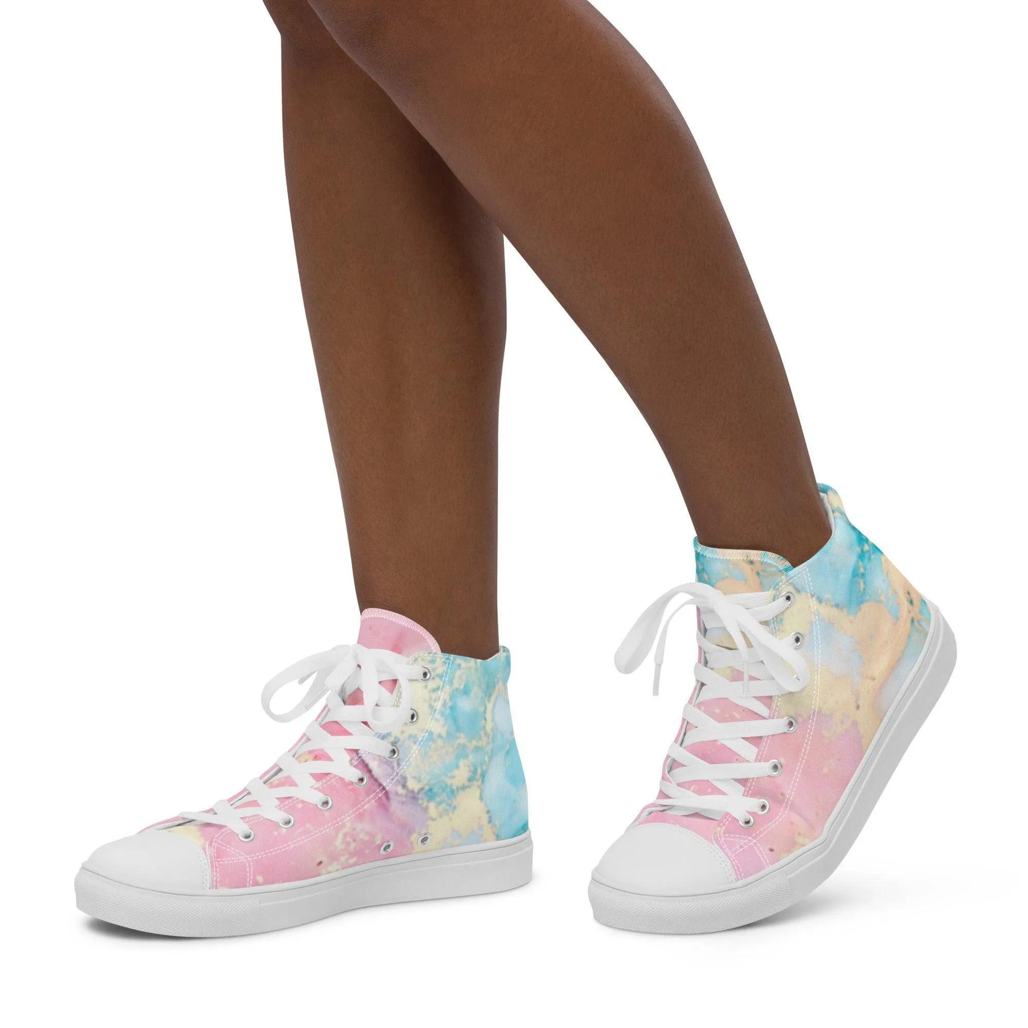 Women’s High Top Canvas Sneakers Multicolored