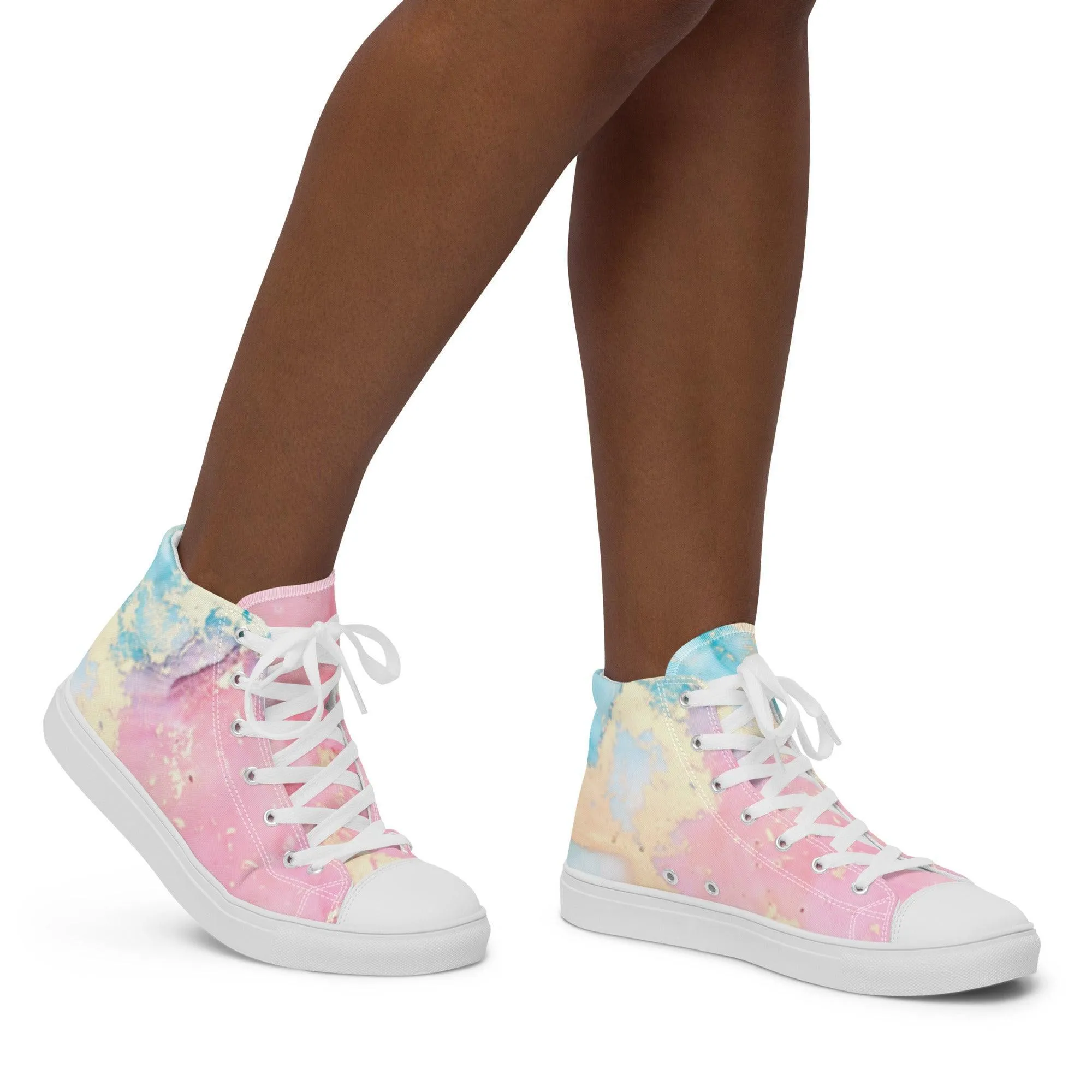 Women’s High Top Canvas Sneakers Multicolored