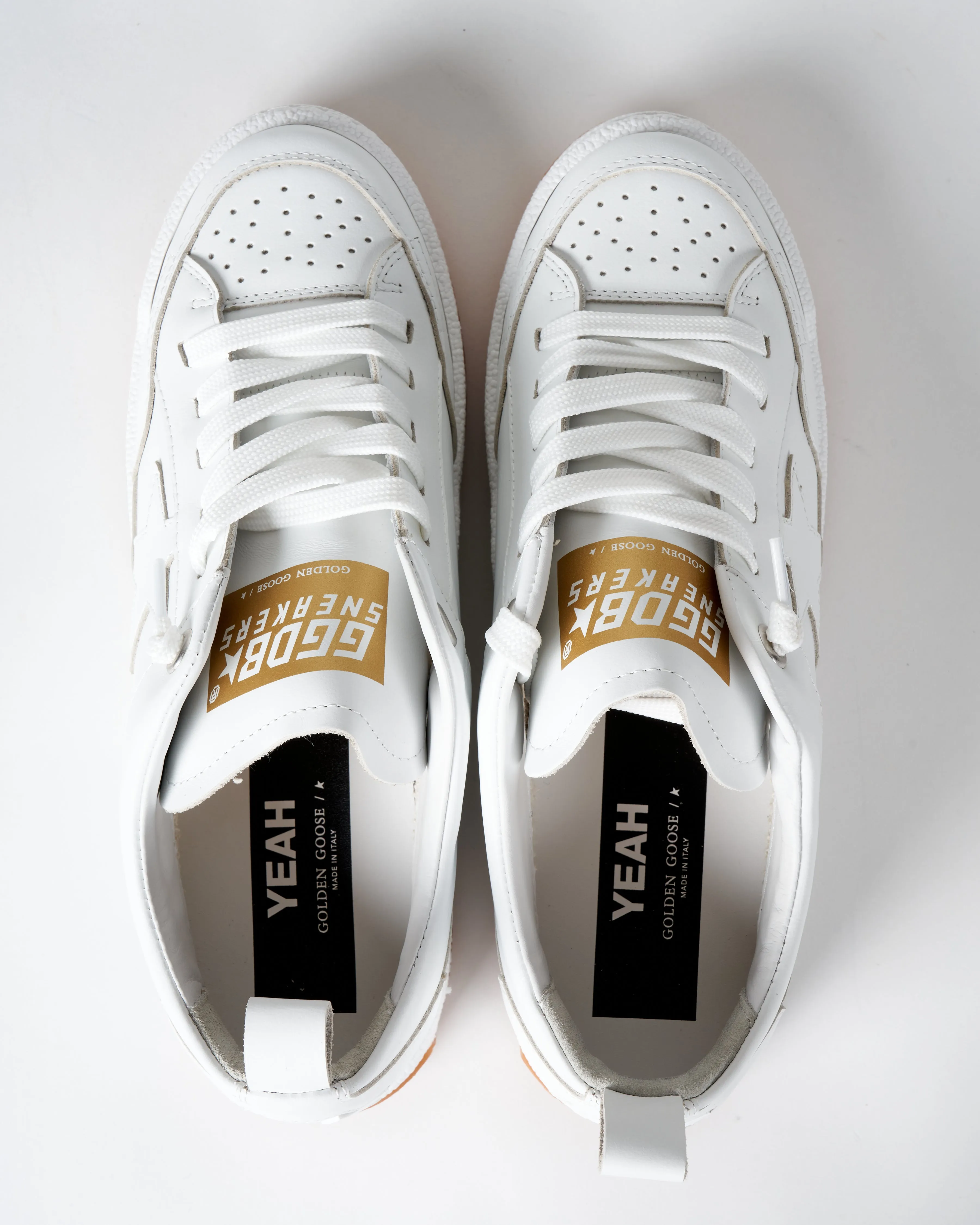 yeah leather sneaker - optic white