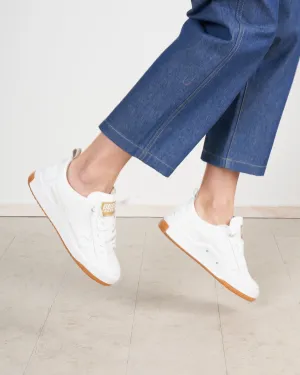 yeah leather sneaker - optic white