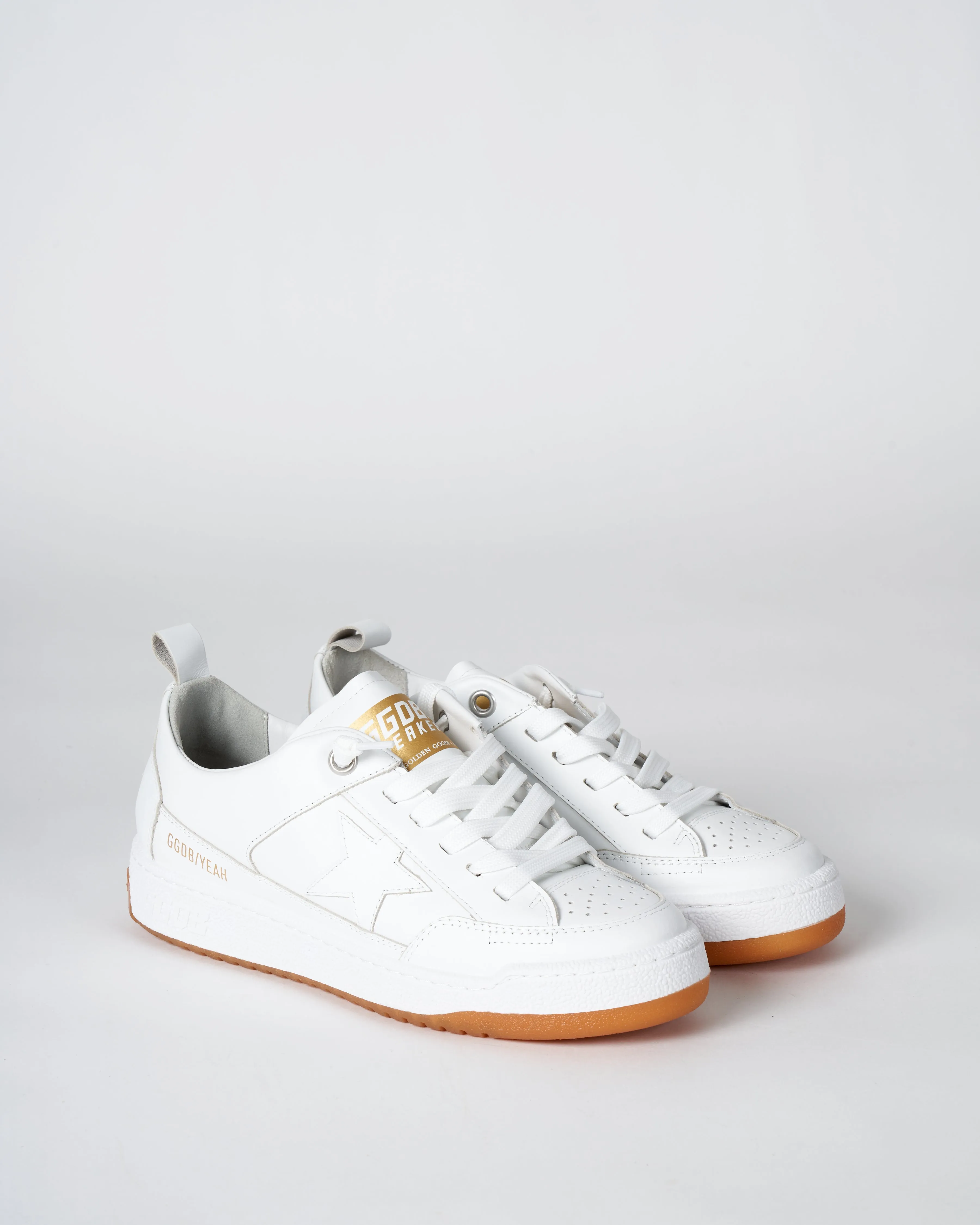 yeah leather sneaker - optic white