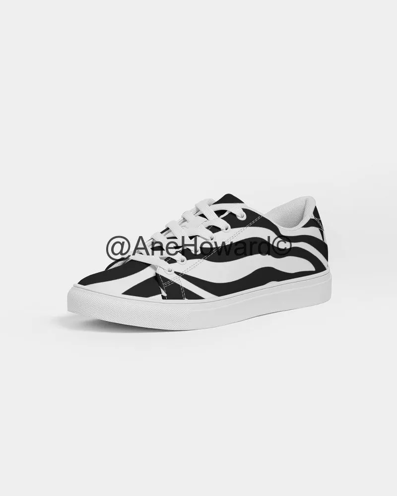 Zebra  Women's Faux-Leather Sneaker